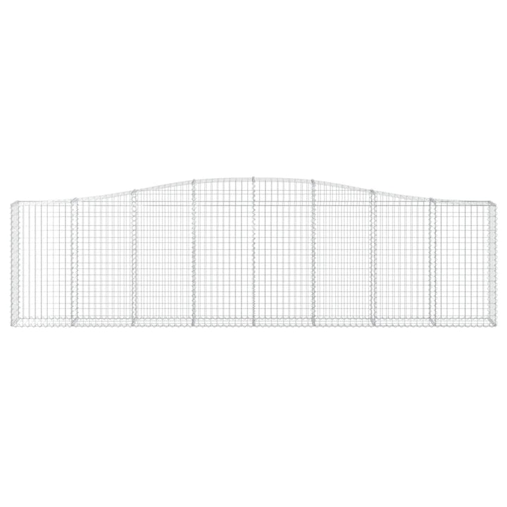 buede gabionkurve 15 stk. 400x30x100/120 cm galvaniseret jern