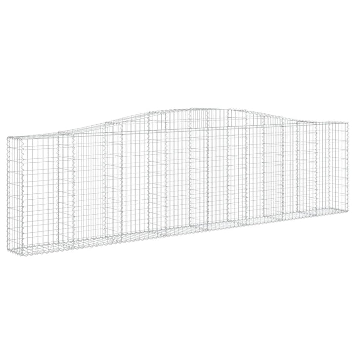 buede gabionkurve 20 stk. 400x30x100/120 cm galvaniseret jern