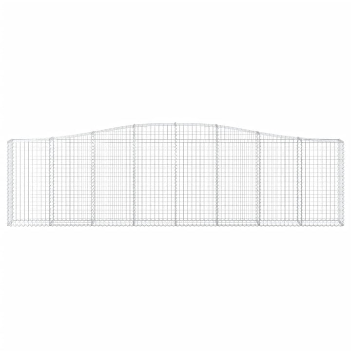 buede gabionkurve 20 stk. 400x30x100/120 cm galvaniseret jern