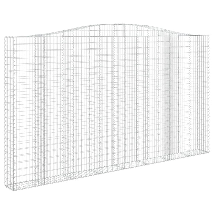 buede gabionkurve 5 stk. 400x30x220/240 cm galvaniseret jern