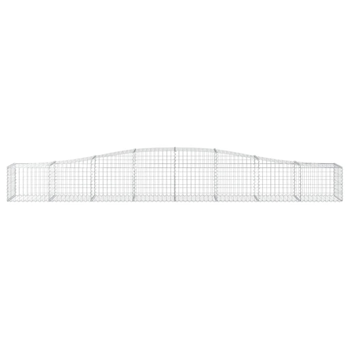 buede gabionkurve 3 stk. 400x50x40/60 cm galvaniseret jern