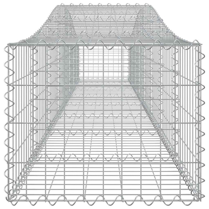 buede gabionkurve 3 stk. 400x50x40/60 cm galvaniseret jern