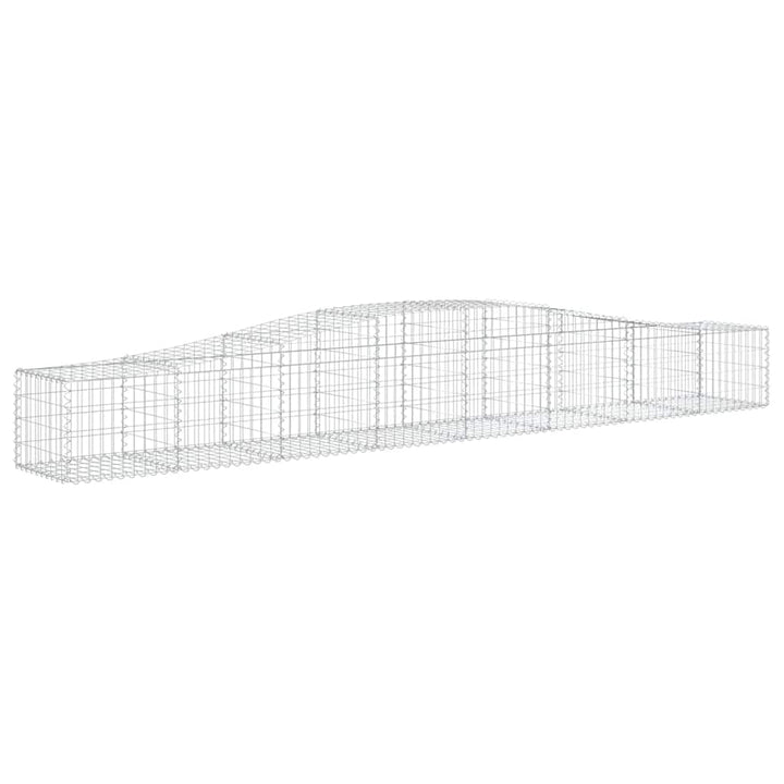 buede gabionkurve 5 stk. 400x50x40/60 cm galvaniseret jern