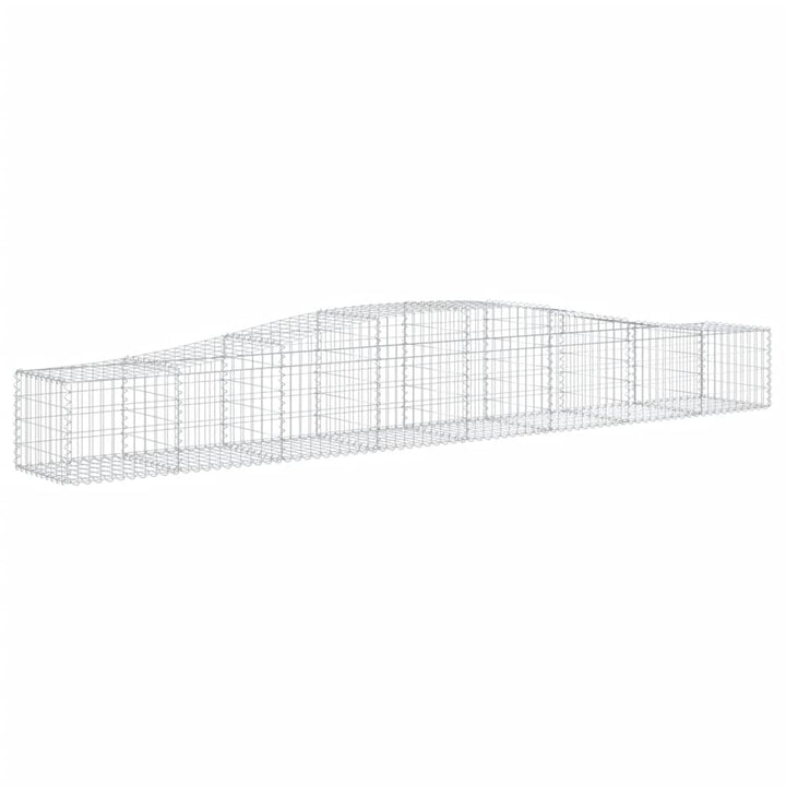 buede gabionkurve 9 stk. 400x50x40/60 cm galvaniseret jern