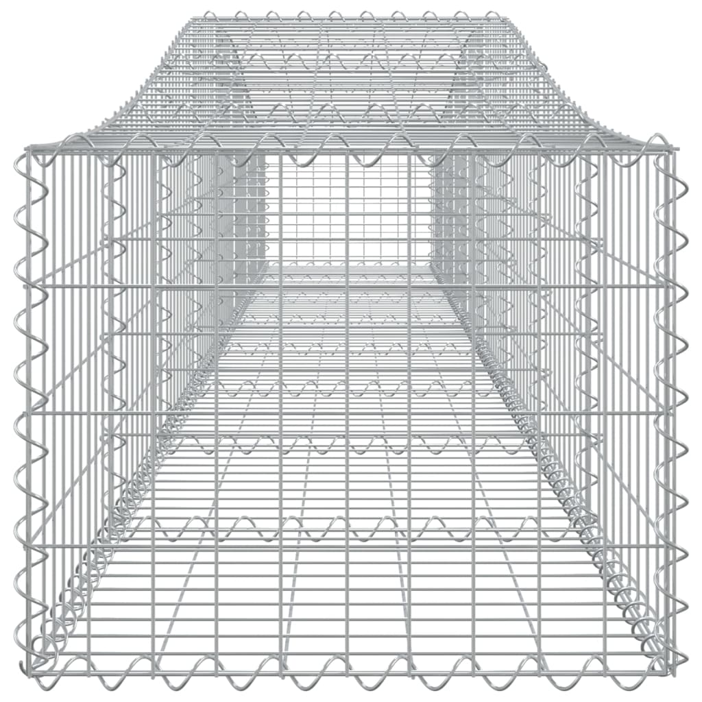 buede gabionkurve 9 stk. 400x50x40/60 cm galvaniseret jern