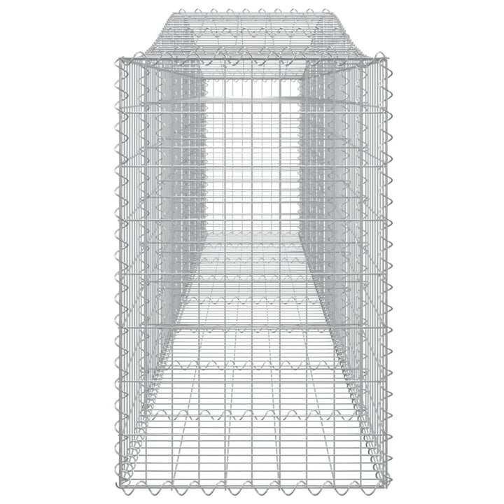 buede gabionkurve 9 stk. 400x50x80/100 cm galvaniseret jern