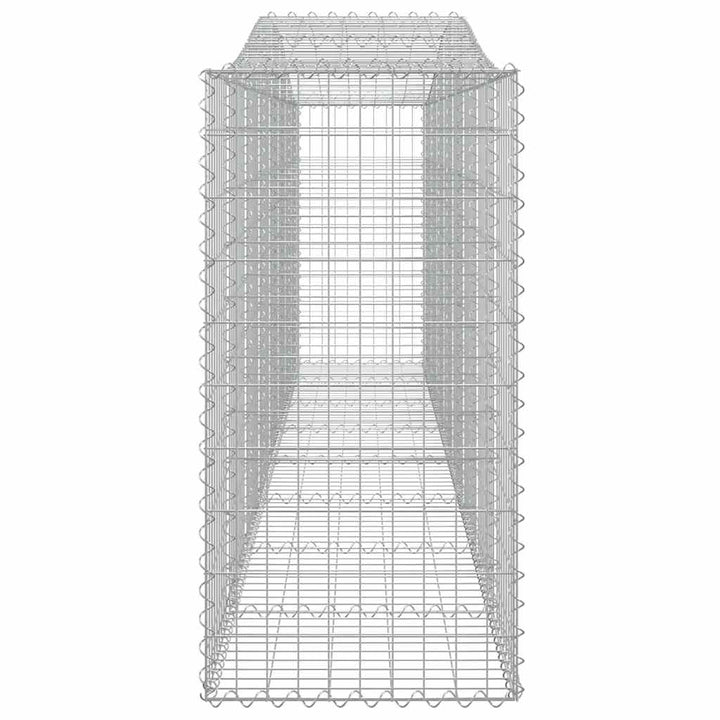 buede gabionkurve 9 stk. 400x50x100/120 cm galvaniseret jern
