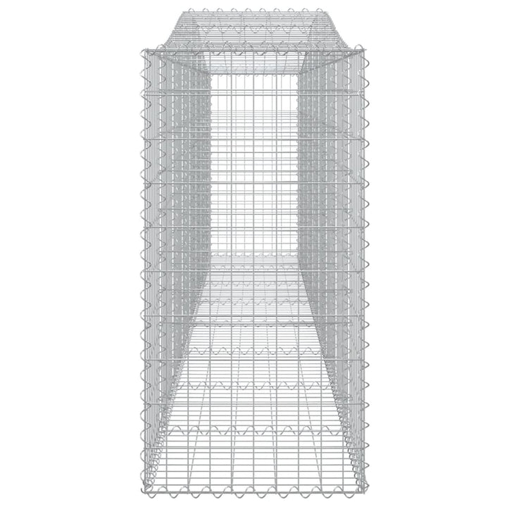 buede gabionkurve 15 stk. 400x50x100/120 cm galvaniseret jern