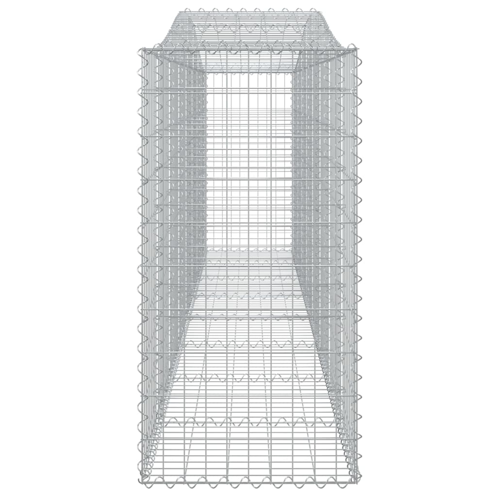 buede gabionkurve 25 stk. 400x50x100/120 cm galvaniseret jern