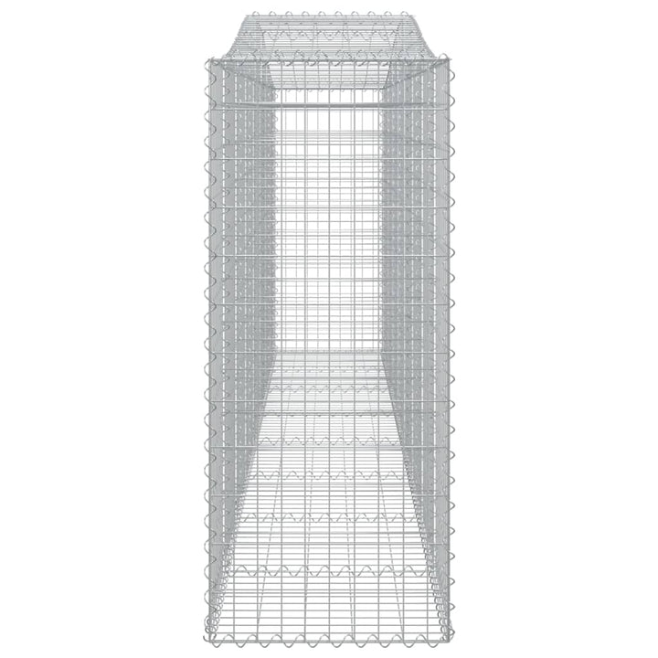 buede gabionkurve 3 stk. 400x50x120/140 cm galvaniseret jern