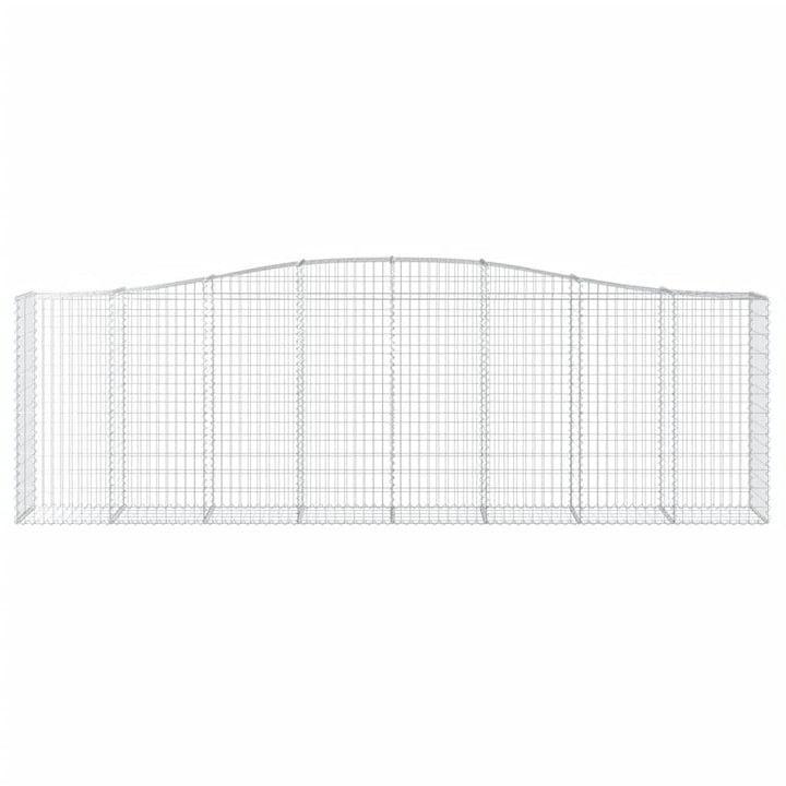 buede gabionkurve 5 stk. 400x50x120/140 cm galvaniseret jern