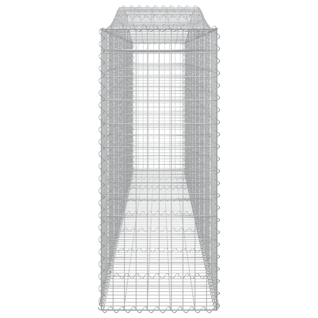 buede gabionkurve 20 stk. 400x50x120/140 cm galvaniseret jern