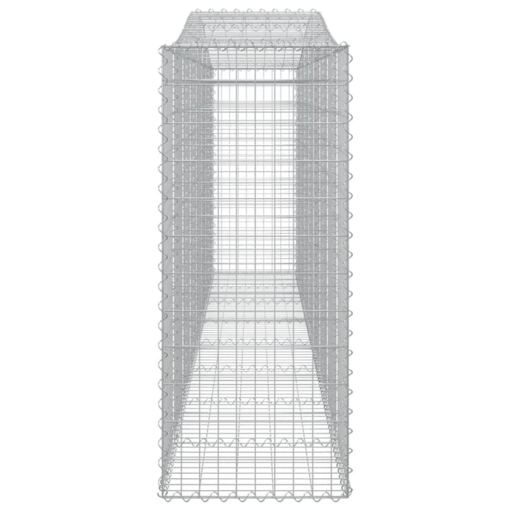 buede gabionkurve 25 stk. 400x50x120/140 cm galvaniseret jern