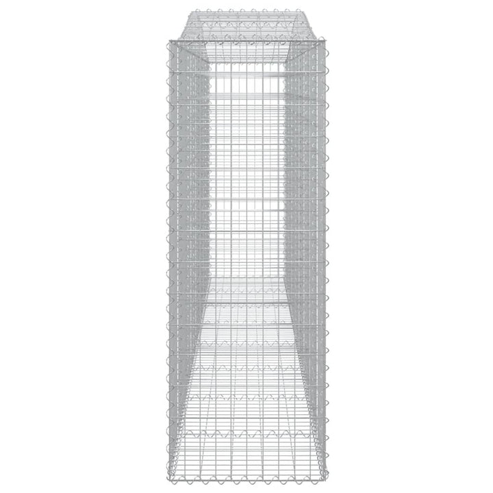 buede gabionkurve 9 stk. 400x50x140/160 cm galvaniseret jern