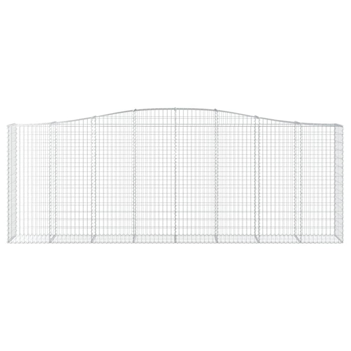 buede gabionkurve 20 stk. 400x50x140/160 cm galvaniseret jern