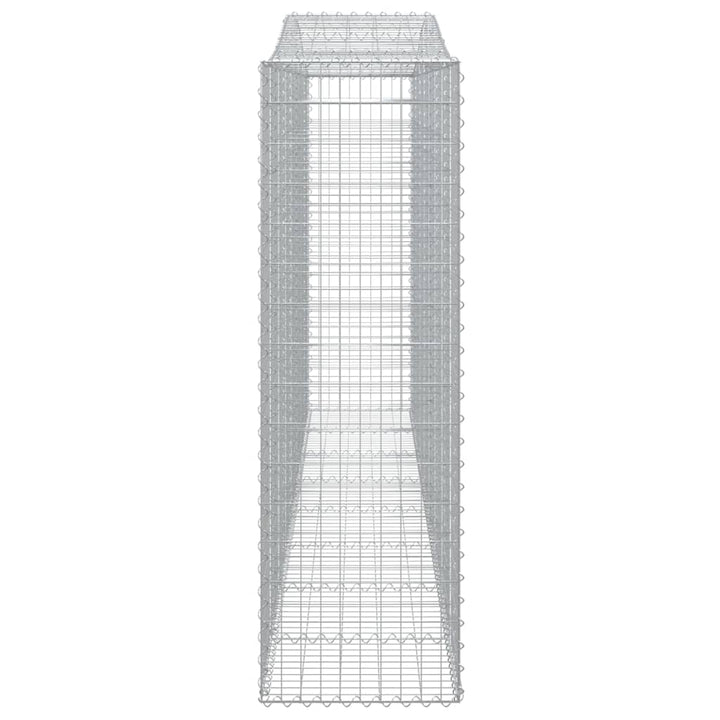 buede gabionkurve 3 stk. 400x50x160/180 cm galvaniseret jern