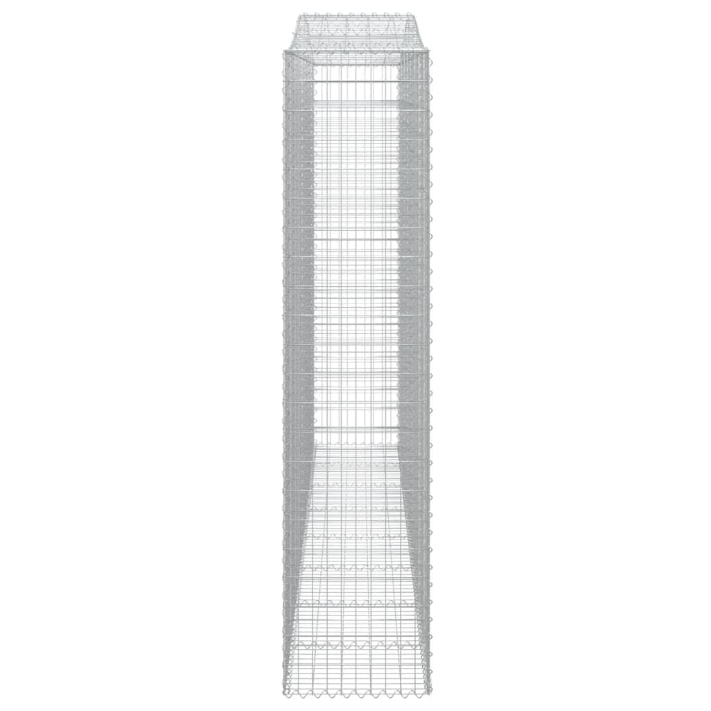 buede gabionkurve 5 stk. 400x50x220/240 cm galvaniseret jern