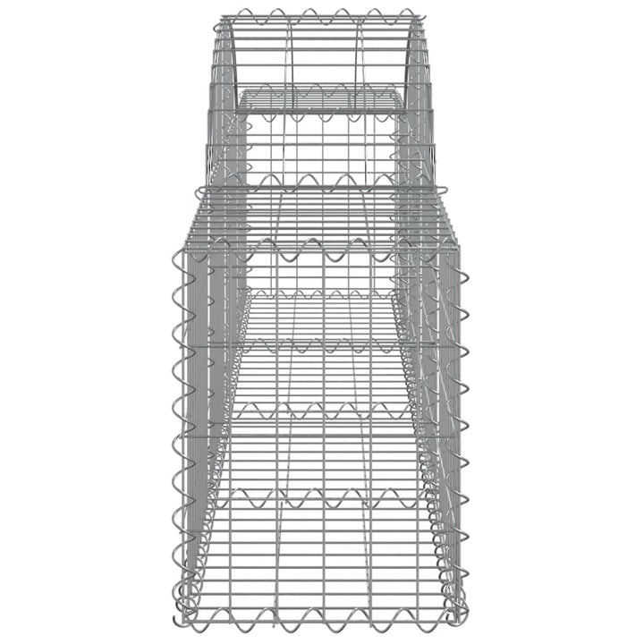 buede gabionkurve 11 stk. 200x30x40/60 cm galvaniseret jern