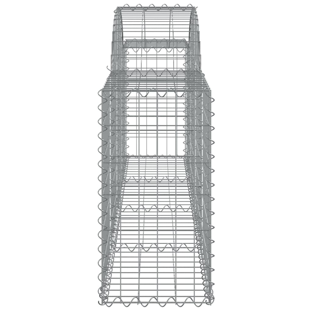 buede gabionkurve 25 stk. 200x30x60/80 cm galvaniseret jern