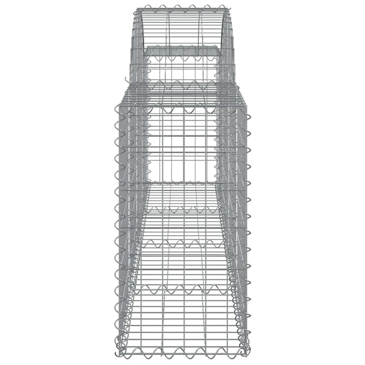 buede gabionkurve 50 stk. 200x30x60/80 cm galvaniseret jern