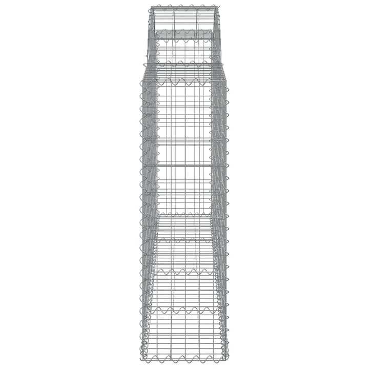 buede gabionkurve 9 stk. 200x30x100/120 cm galvaniseret jern