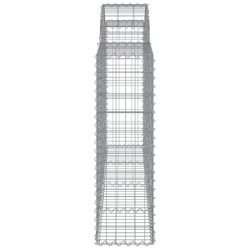 buede gabionkurve 30 stk. 200x30x100/120 cm galvaniseret jern