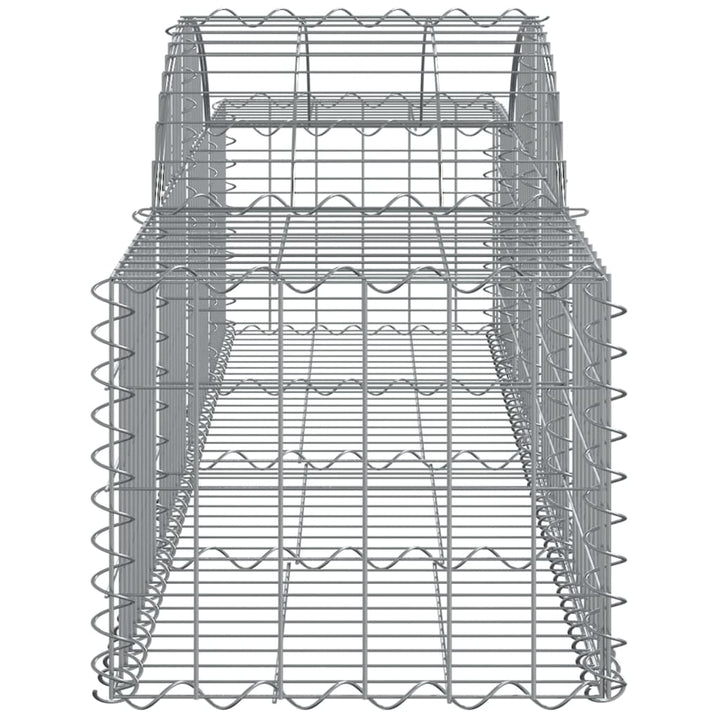 buede gabionkurve 3 stk. 200x50x40/60 cm galvaniseret jern