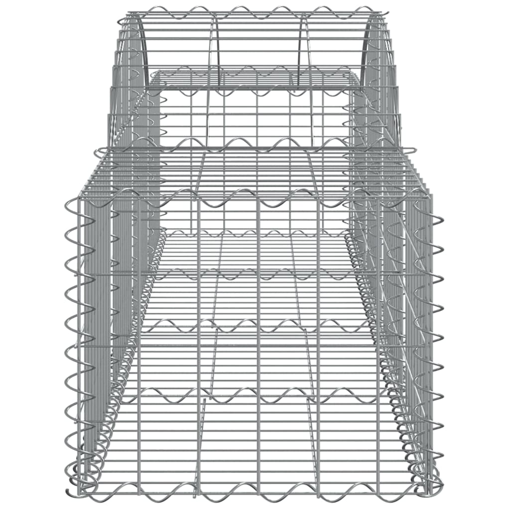 buede gabionkurve 5 stk. 200x50x40/60 cm galvaniseret jern