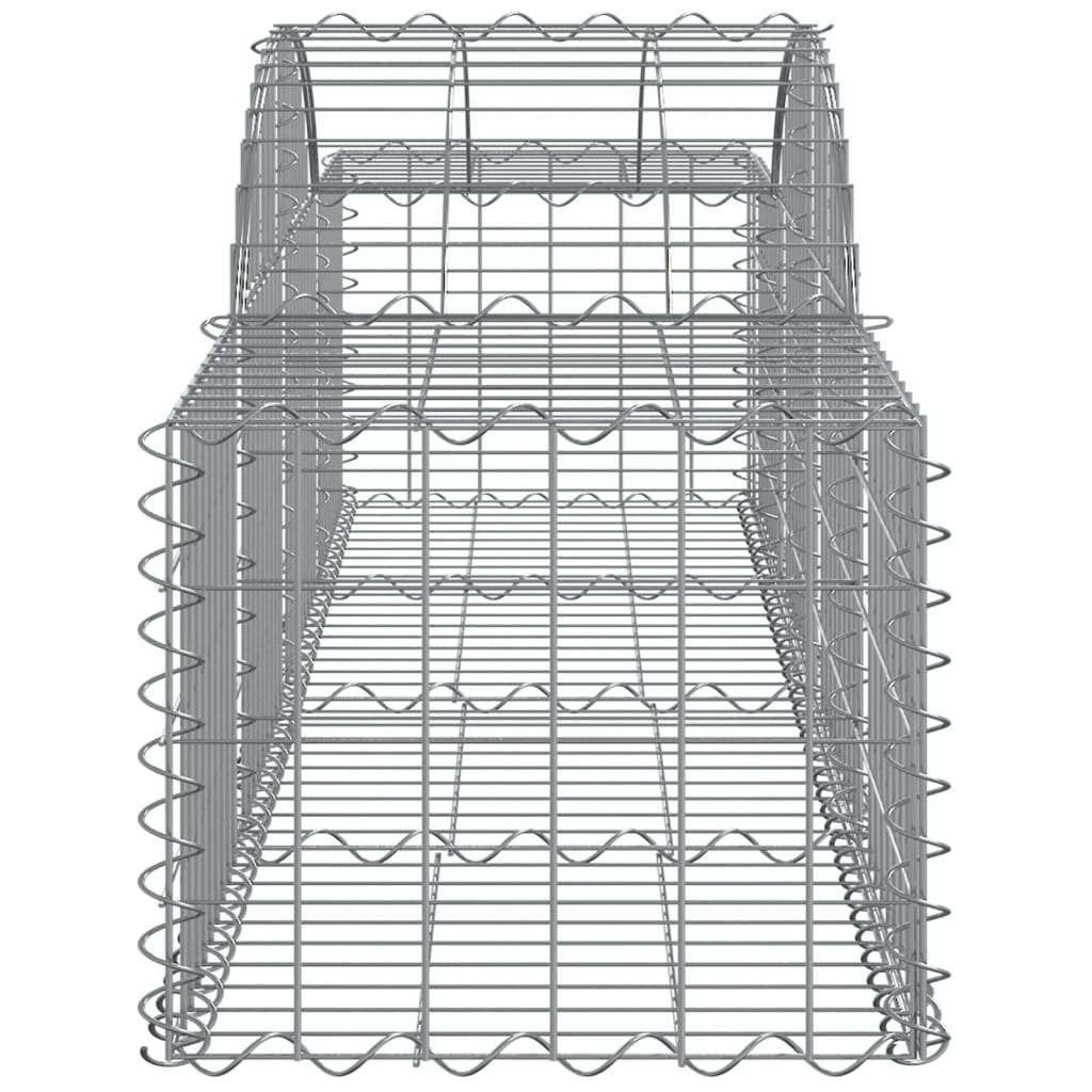 buede gabionkurve 13 stk. 200x50x40/60 cm galvaniseret jern