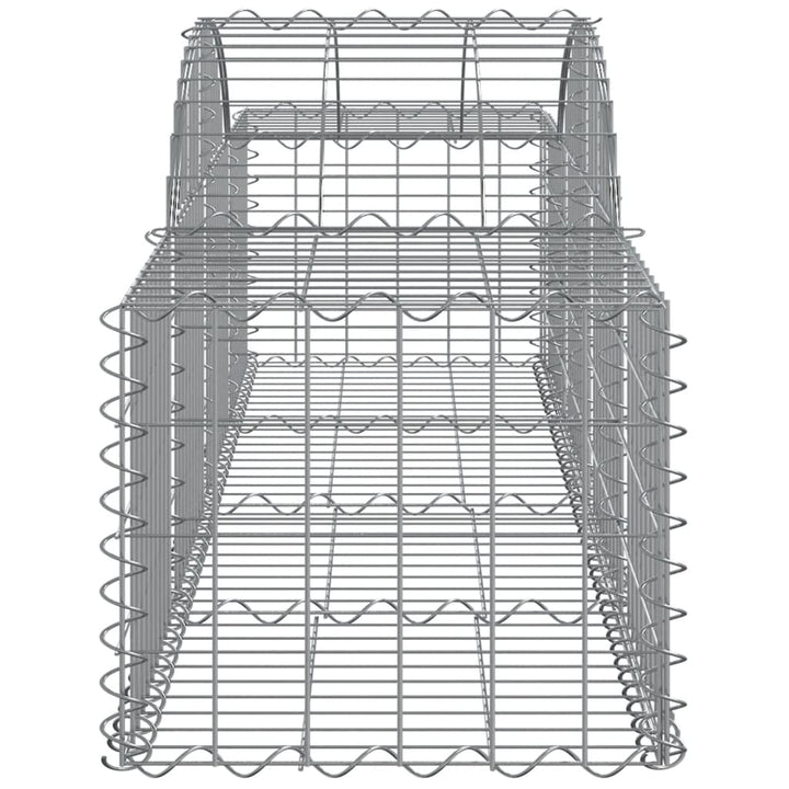 buede gabionkurve 20 stk. 200x50x40/60 cm galvaniseret jern
