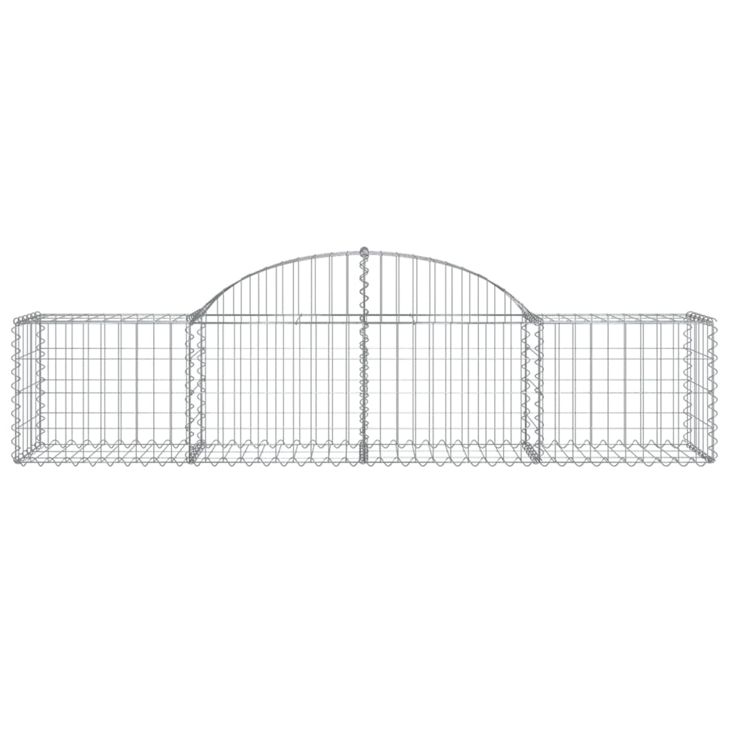 buede gabionkurve 50 stk. 200x50x40/60 cm galvaniseret jern