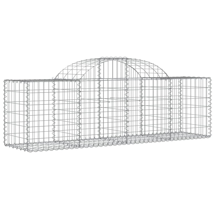 buede gabionkurve 30 stk. 200x50x60/80 cm galvaniseret jern