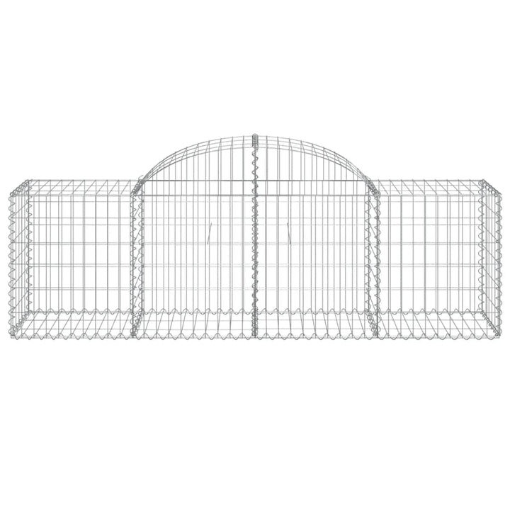 buede gabionkurve 50 stk. 200x50x60/80 cm galvaniseret jern