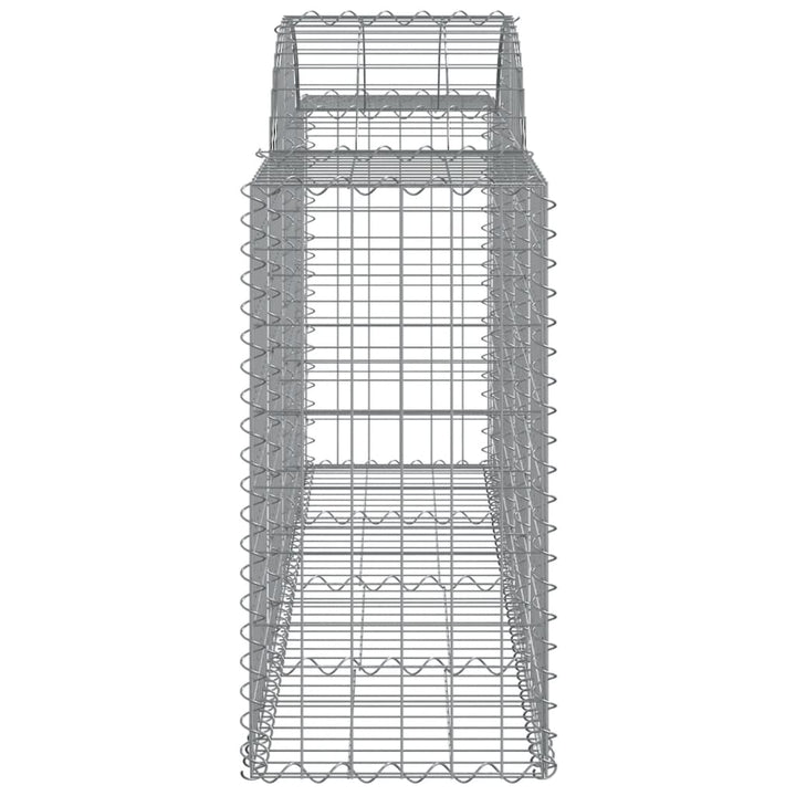 buede gabionkurve 11 stk. 200x50x80/100 cm galvaniseret jern