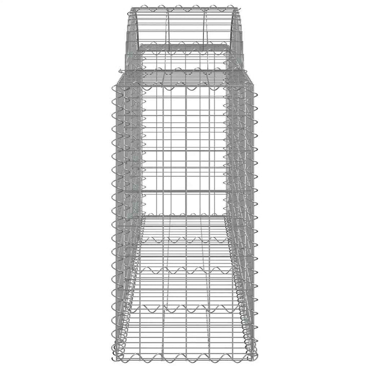 buede gabionkurve 13 stk. 200x50x80/100 cm galvaniseret jern