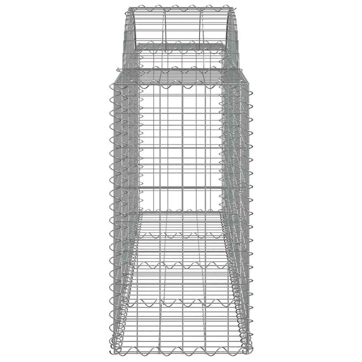 buede gabionkurve 20 stk. 200x50x80/100 cm galvaniseret jern