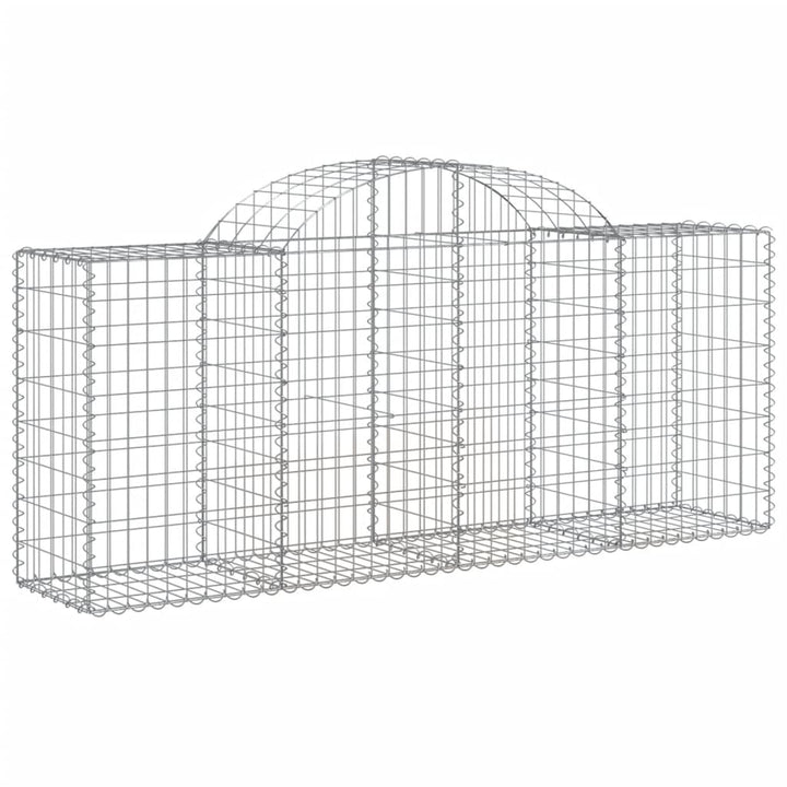 buede gabionkurve 50 stk. 200x50x80/100 cm galvaniseret jern