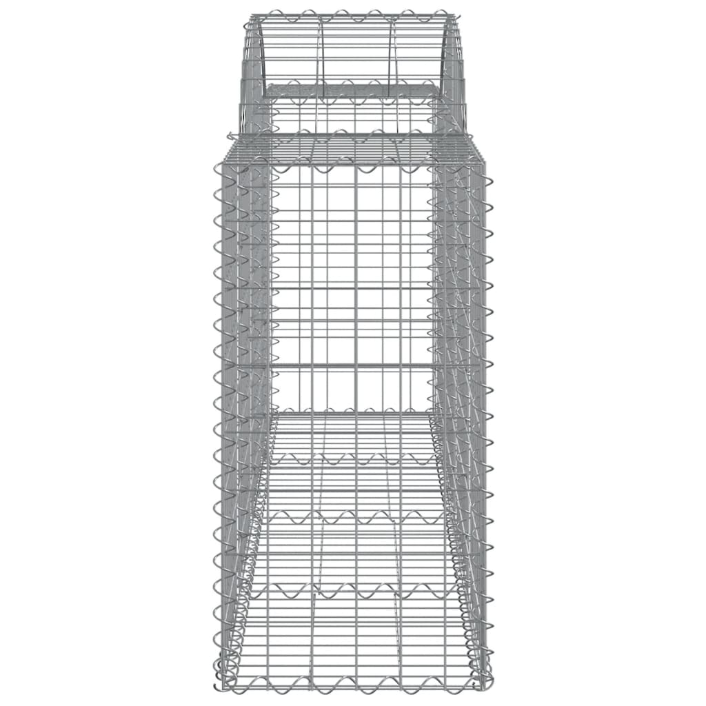 buede gabionkurve 50 stk. 200x50x80/100 cm galvaniseret jern