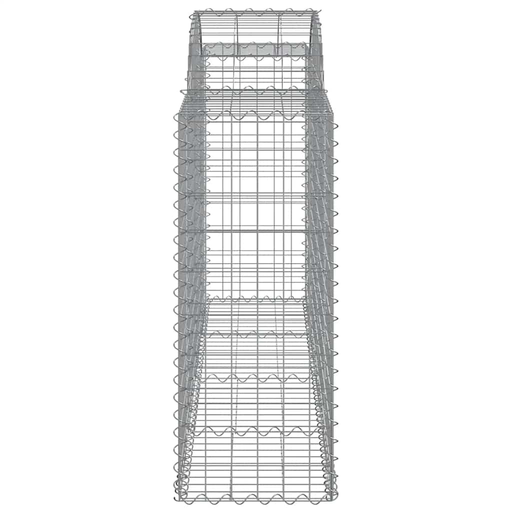 buede gabionkurve 4 stk. 200x50x100/120 cm galvaniseret jern