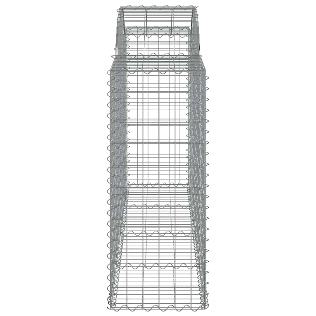buede gabionkurve 40 stk. 200x50x100/120 cm galvaniseret jern
