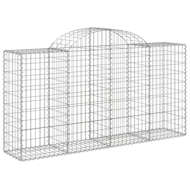 buede gabionkurve 50 stk. 200x50x100/120 cm galvaniseret jern