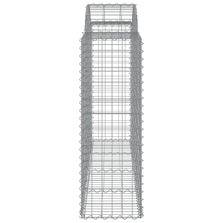 buede gabionkurve 11 stk. 200x50x120/140 cm galvaniseret jern