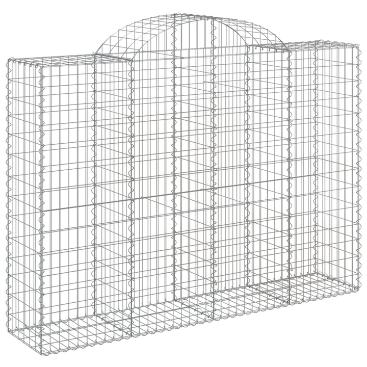 buede gabionkurve 11 stk. 200x50x140/160 cm galvaniseret jern