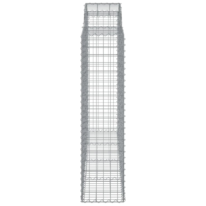 buede gabionkurve 11 stk. 200x50x160/180 cm galvaniseret jern