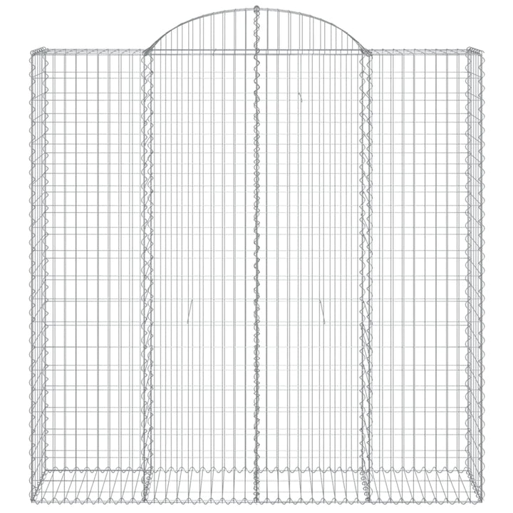buede gabionkurve 11 stk. 200x50x200/220 cm galvaniseret jern