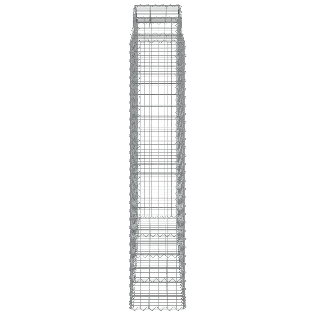 buede gabionkurve 11 stk. 200x50x200/220 cm galvaniseret jern