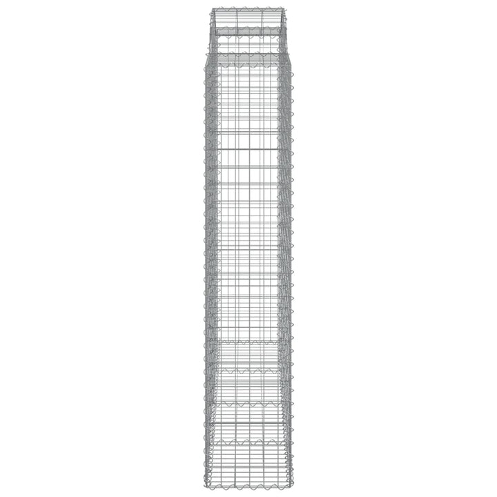 buede gabionkurve 11 stk. 200x50x200/220 cm galvaniseret jern