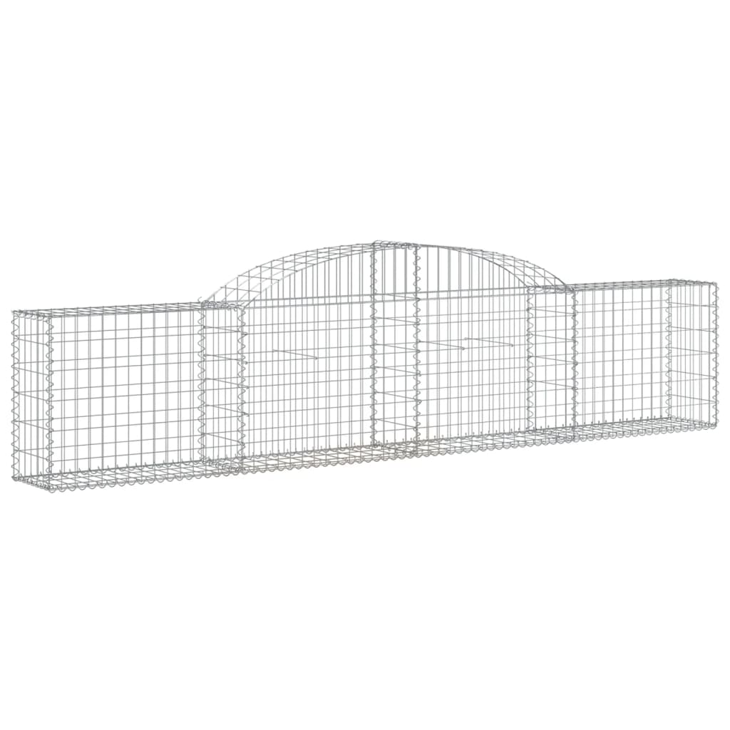 buede gabionkurve 3 stk. 300x30x60/80 cm galvaniseret jern