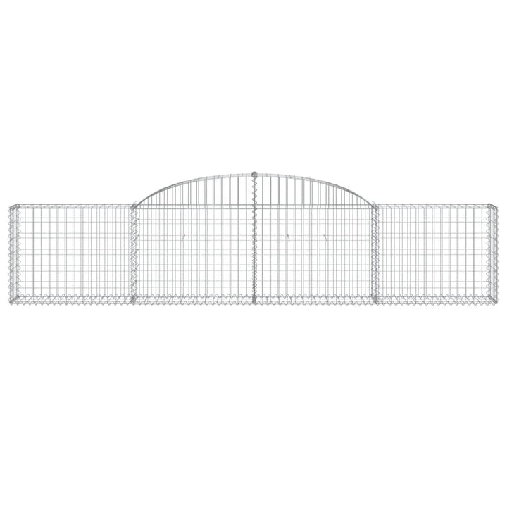 buede gabionkurve 3 stk. 300x30x60/80 cm galvaniseret jern