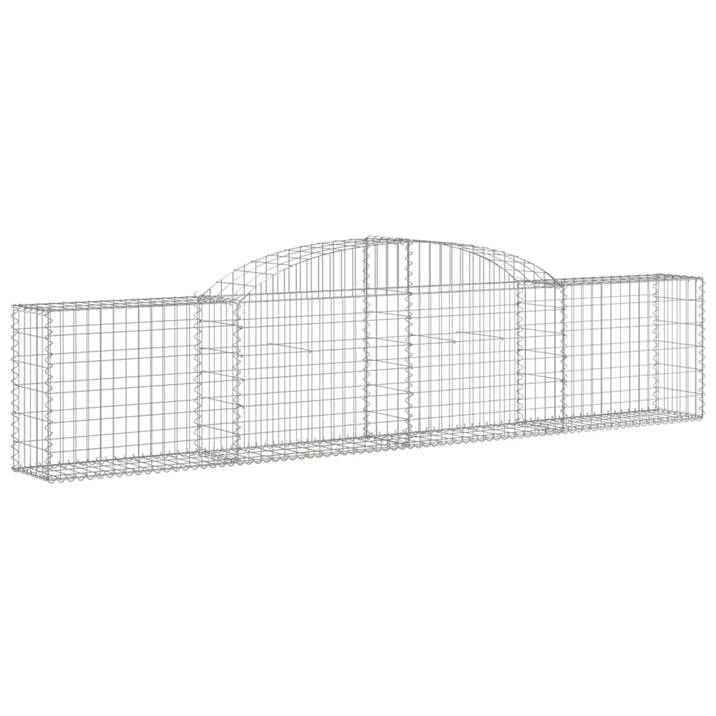 buede gabionkurve 5 stk. 300x30x60/80 cm galvaniseret jern